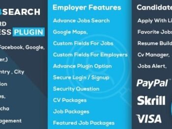 JobSearch brings you the most simple solution to display jobs on any type of websites