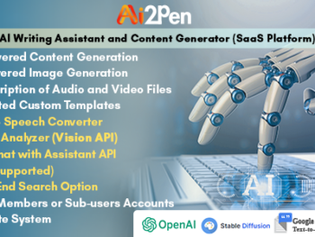 Ai2Pen – AI Writing Assistant and Content Generator (SaaS Platform)