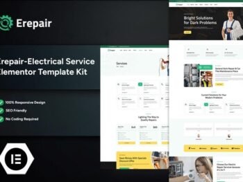 Erepair – Electrical Service Elementor Template Kits