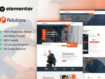 Flolution – Plumber & Repair Service Elementor Template Kits