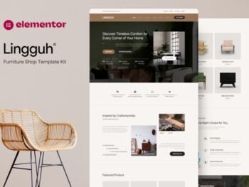 Lingguh – Furniture Ecommerce Elementor Template Kits