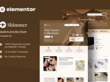 Shimmer – Modern Jewelry Store Elementor Template Kits