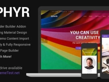 Zephyr – Material Design WordPress Theme